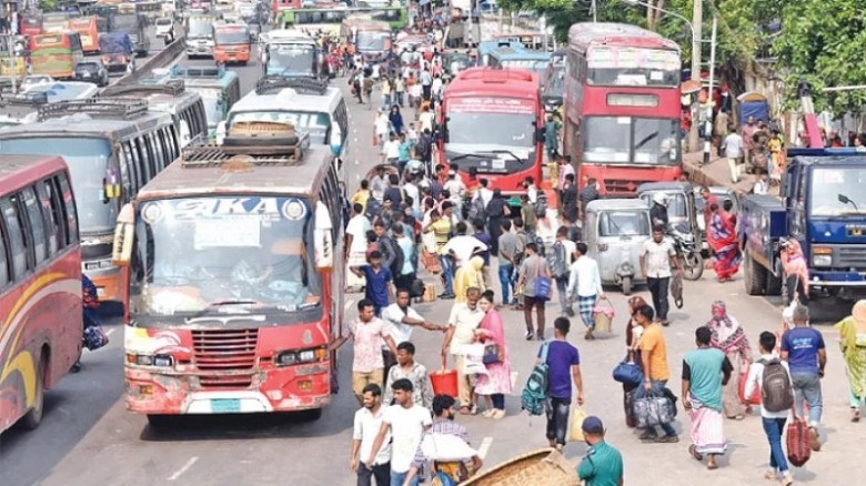 এসি বাসের ভাড়া ডিজিটাল ডিসপ্লেতে দেখানোর